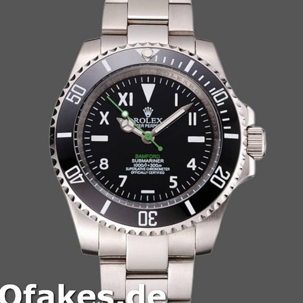 Super Clone Men's Rolex Submariner 41mm Men's-PR16233NBB-Black Dial Black