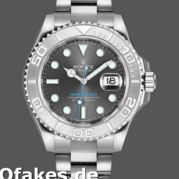 Super Clone Men's Rolex Yacht-Master 40mm Men's-116622-Stainless Steel-Grey Dial Grey
