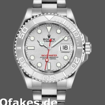 Super Clone Men's Rolex Yacht-Master 40mm Men's-116622-Stainless Steel-Platinum Dial Platinum