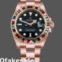 Super Clone Men's Rolex Yacht‑Master-116695, 40mm, Everose Gold, Black Dial, Men’s Black