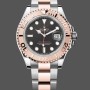 Super Clone Men's Rolex Yacht‑Master 126621-40mm, Everose Gold, Black Dial, Men’s Black