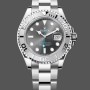 Super Clone Men's Rolex Yacht‑Master 126622-40mm, Platinum Bezel, Dark Rhodium Grey Dial, Men’s Rhodium Grey