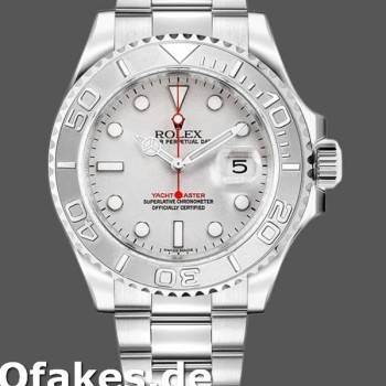 Super Clone Men's Rolex Yacht-Master 40mm Men's-16622-Silver Dial Silver