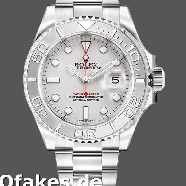 Super Clone Men's Rolex Yacht-Master 40mm Men's-16622-Silver Dial Silver