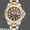 Super Clone Unisex's Rolex Yacht-Master 35mm Unisex-168623-Steel & Yellow Gold-Black MOP Dial Black