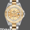 Super Clone Unisex's Rolex Yacht-Master 35mm Unisex-168623-Steel & Yellow Gold-Champagne Dial Champagne