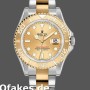 Super Clone Unisex's Rolex Yacht-Master 35mm Unisex-168623-Steel & Yellow Gold-Champagne Dial Champagne