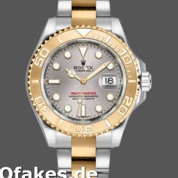 Super Clone Unisex's Rolex Yacht-Master 35mm Unisex-168623-Steel & Yellow Gold-Platinum Dial Platinum<br />