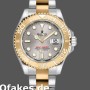 Super Clone Unisex's Rolex Yacht-Master 35mm Unisex-168623-Steel & Yellow Gold-Platinum Dial Platinum<br />