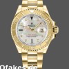 Super Clone Unisex's Rolex Yacht-Master 35mm Unisex-168628-White MOP Dial-Yellow Gold MOP