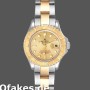 Super Clone Women's Rolex Yacht-Master 29mm Women's-169623-Steel & Yellow Gold-Champagne Dial Champagne