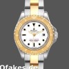 Super Clone Women's Rolex Yacht-Master 29mm Women's-169623-Steel & Yellow Gold-White Dial White
