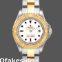Super Clone Women's Rolex Yacht-Master 29mm Women's-169623-Steel & Yellow Gold-White Dial White