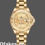 Super Clone Women's Rolex Yacht-Master 29mm Women's-169628-Yellow Gold-Champagne Dial Champagne