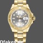 Super Clone Women's Rolex Yacht-Master 29mm Women's-169628-Yellow Gold-Grey Dial Grey