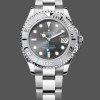 Super Clone Women's Rolex Yacht-Master 37-M268622 0002, Automatic, Slate Grey Dial, Platinum Bezel, Steel, Women’s Grey Dial