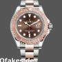 Super Clone Men's Rolex Yacht‑Master II-116621, 40mm, Rose Gold, Chocolate Dial, Men’s Chocolate Brown
