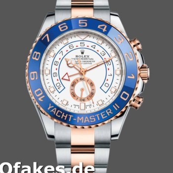 Super Clone Men's Rolex Yacht-Master II 44mm Men's-116681-White Dial White