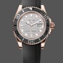 Super Clone Men's Rolex Yacht‑Master II-126655, 40mm, Rose Gold, Diamond Pave Dial, Men’s Diamond Pave