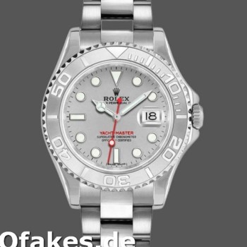 Super Clone Unisex's Rolex Yachtmaster 35mm Unisex-168622-Platinum-Stainless Steel-Silver Dial Silver