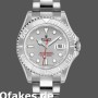 Super Clone Unisex's Rolex Yachtmaster 35mm Unisex-168622-Platinum-Stainless Steel-Silver Dial Silver