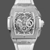 Mens Hublot Spirit of Big Bang Titanium with White Diamonds 42MM  642.NE.2010.RW Skeleton Dial Replica Watch Image