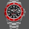 Super Clone Men's Rolex Submariner DIW Persimmon Orange Edition 116610LN Red Ceramic Bezel Black