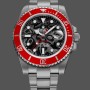Super Clone Men's Rolex Submariner DIW Persimmon Orange Edition 116610LN Red Ceramic Bezel Black